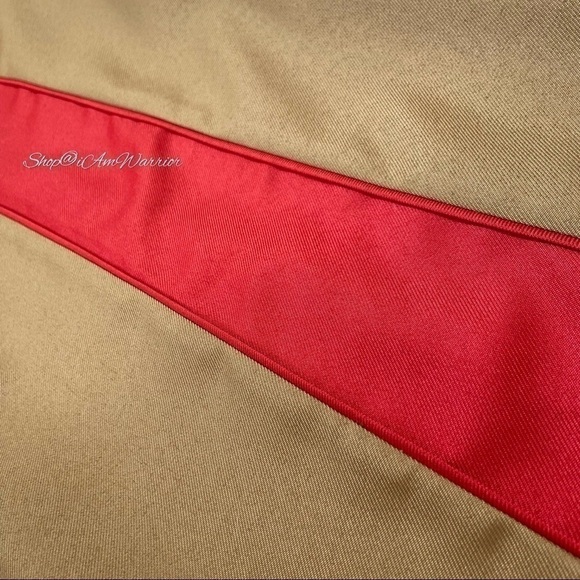 J.Crew tan wide-leg pant with red tuxedo stripe *shop@iamwarrior - Picture 7 of 14